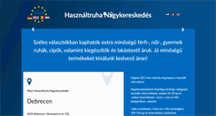 Desktop Screenshot of hasznaltruha-silam.hu